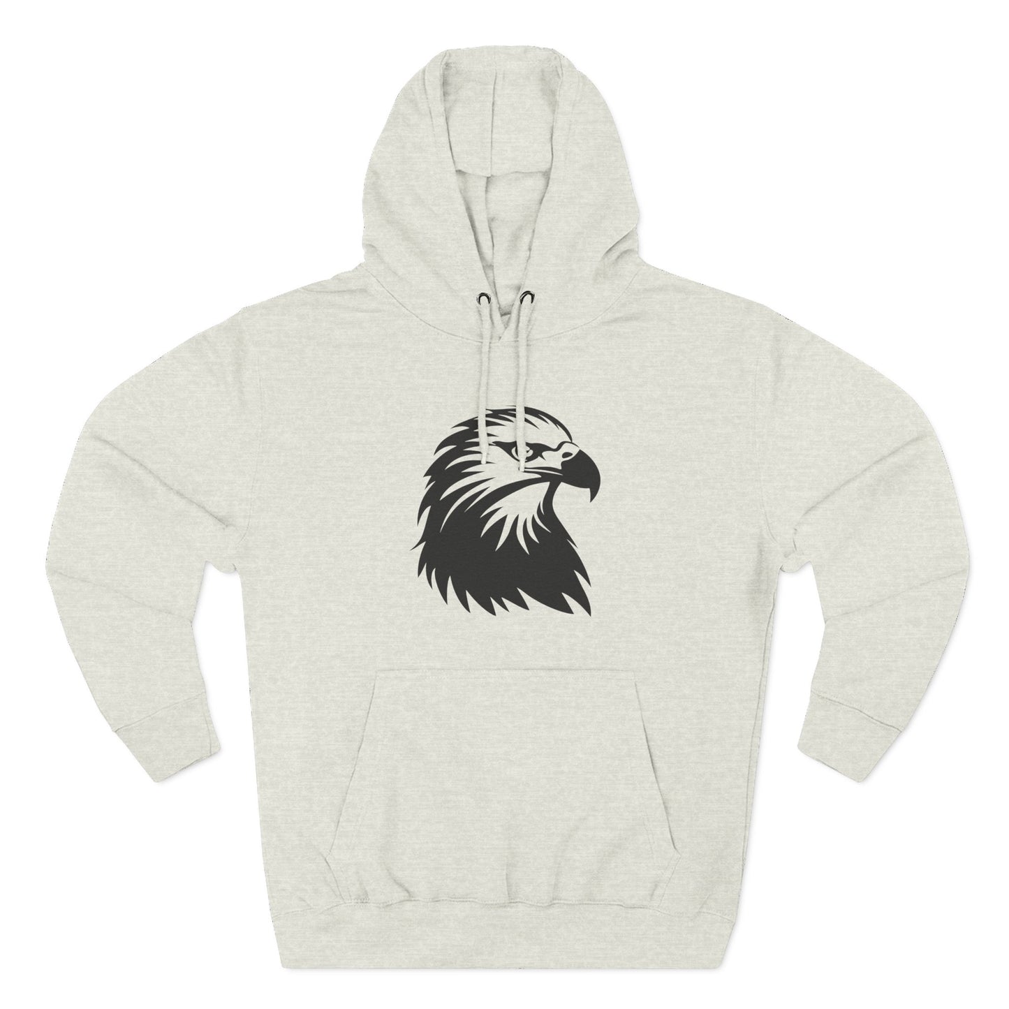 Eagle Design Fleece Hoodie - Cozy & Stylish Pullover for Nature Lovers