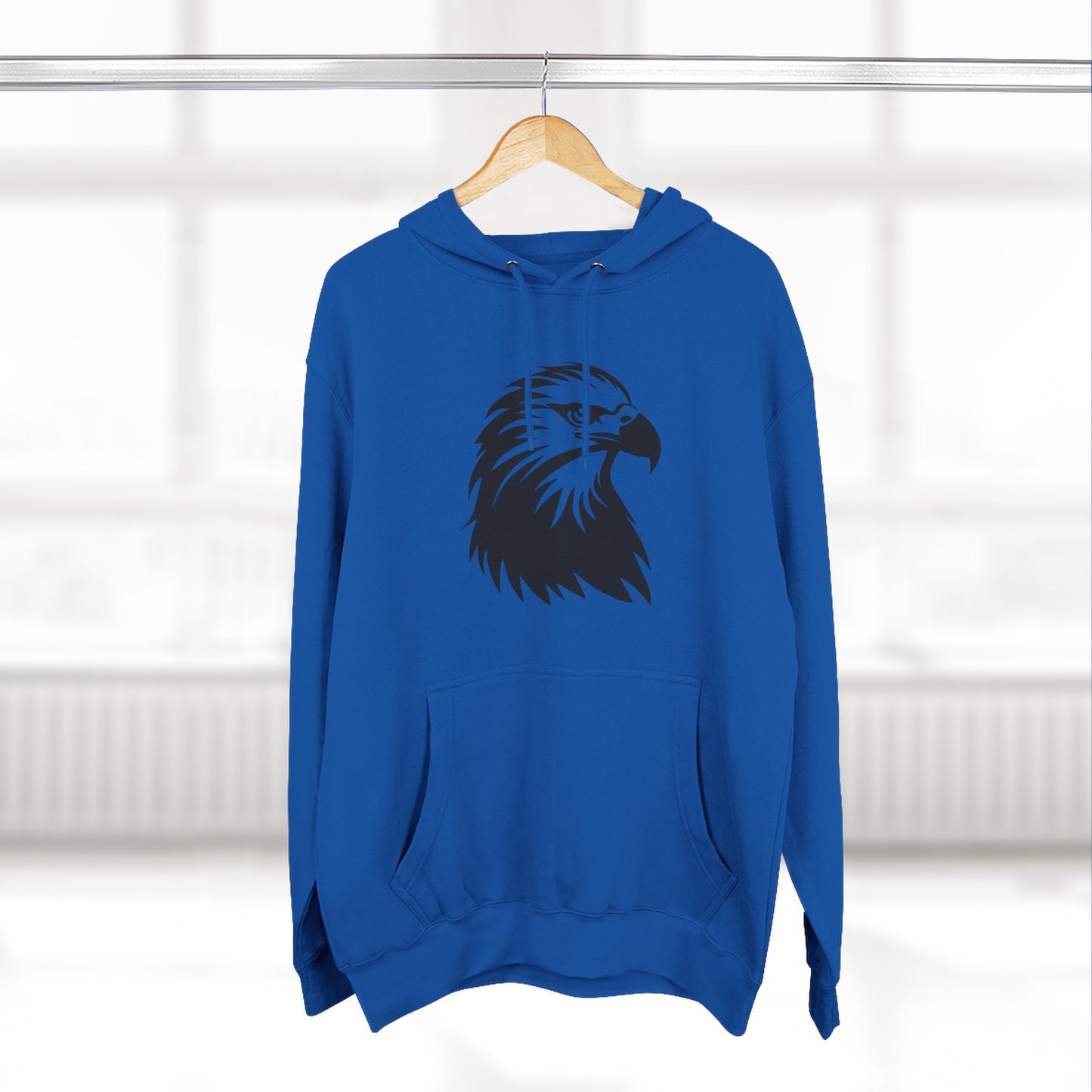 Eagle Design Fleece Hoodie - Cozy & Stylish Pullover for Nature Lovers