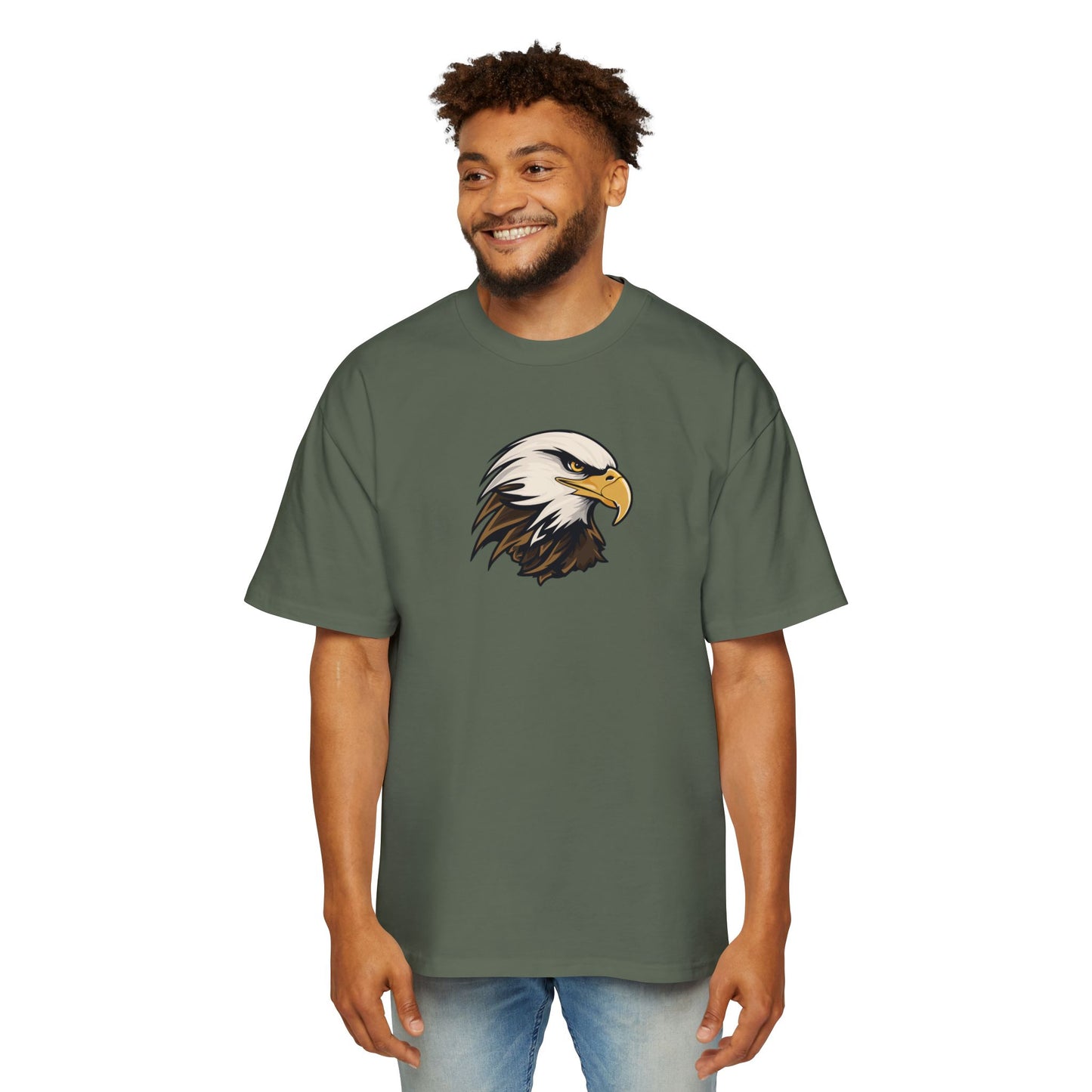 Eagle Graphic Oversized Tee - Men's Stylish Casual Wear