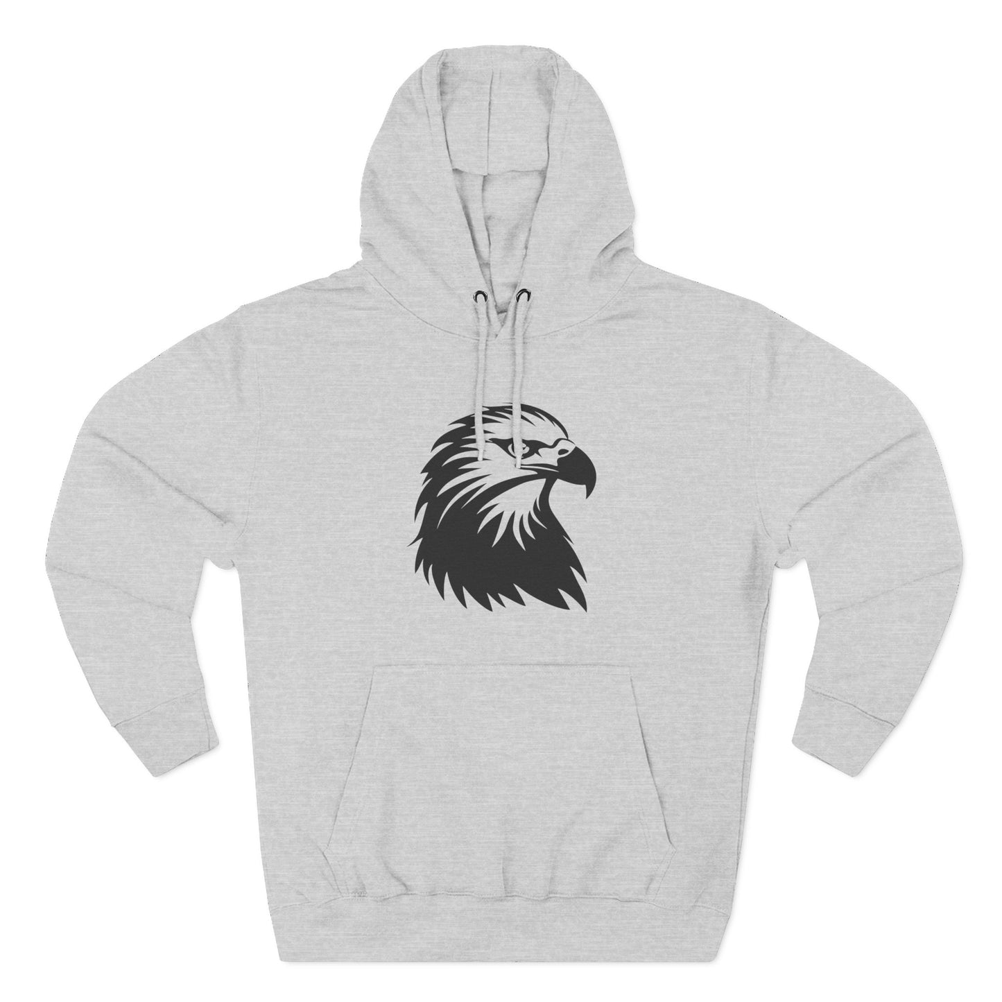 Eagle Design Fleece Hoodie - Cozy & Stylish Pullover for Nature Lovers