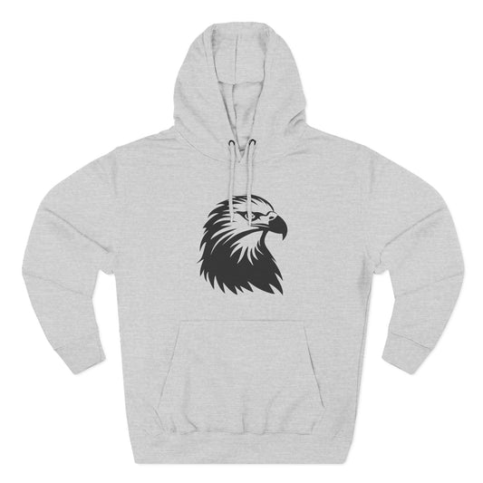 Eagle Design Fleece Hoodie - Cozy & Stylish Pullover for Nature Lovers